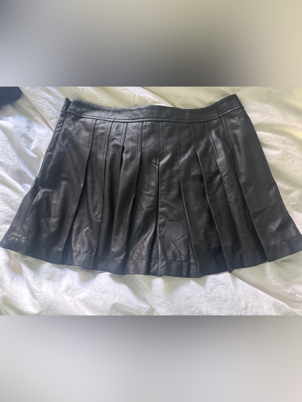 BCBG leather skirt large